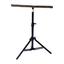 Wood Parrot Perch Pet Supplies Parrot Tripod Stand Retractable Height Tripod for Cockatiels Conures Parakeets Finches Climbing