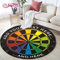 Exquisite Dart Board Rug Home Decorative Round Carpet Soft Fashion Area Rugs Bedroom Anti-slip Floor Mat Chair Mat Evil Carpet 60cm
