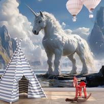 Dream Unicorn tapestry 75x100 juoda