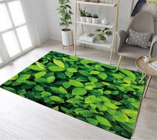 Vasaros Havajų Tropinių Lapų Kilimas Palmių Lapų Plotinis Kilimas Svetainei Miegamajam Dekoras Žalių Lapų Grindų Kilimėlis Įėjimo Durų Kilimėlis 40x60cm 16x24 inch
