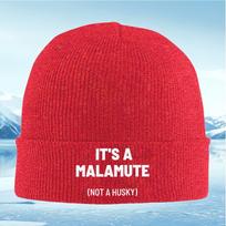Malamute Its Not Husky Unisex Women Unisex Knitted Hat Beanie Pullover Cap Winter Thermal Warm Christmas Outdoor Cycling Hiking Sk