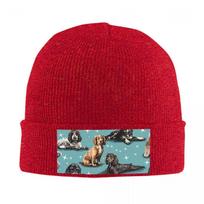 The Cocker Spaniel Warm Knitted Cap Fashion Bonnet Hat Autumn Winter Outdoor Beanies Hats for Unisex Womenx Adult One Size