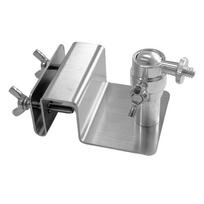 1/2PCS Stainless Steel Solar Panel Mount For Eufy/Arlo Cameras Adjustable Gutter Bracket With 1/4  Screw Tool-Free Install New
