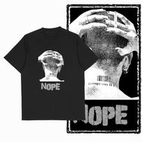 Coolmind U0089 Nope Exclusive Graphic Print Streetwear 100 Cotton Unisex Tshirt Loose Big Size Unisex Tee Shirts S