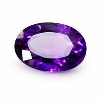 Itin Retas Natūralus Violetinis Tanzanitas 8 Karatai Ovaliai Šlifuotas Laisvas Brangakmenis 12.6 mm approx violetinė