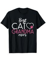 Best Cat Grandma Ever Kitty Cat Lover T-Shirt S įvairiaspalvis