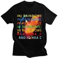 Grupės Rock Radiohead Marškinėliai Muzikos Albumas In Rainbows Grafiniai Marškinėliai Vyriški Hip Hop Gatvės Drabužiai Gotikiniai Medvilniniai Stilingi Grafiniai Marškinėliai S įvairiaspalvis
