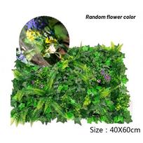 60X40CM Dirbtinė Žalia Siena Kraštovaizdis Namų Sodas Džiunglių Dekoracija Super Augalai Plastikinė Vejos Augalas Kabinami Žolės Sienų Paneliai