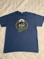 pirate skull blue shirt size L worn once excellent condition S įvairiaspalvis