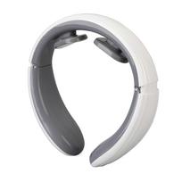 Intelligent Neck Massager Rechargeable Magnetic Pulse Hot Compression Vibration TENS Neck Massage Device White