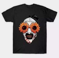 Terrifier 2 Sunflower Sunglasses Horror Art the Clown Movie Classic T-Shirt 2XL S įvairiaspalvis