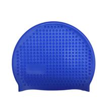 Wrinkle Free Silicone Swim Cap Elastic Snorkeling Cap Waterproof Bathing Cap  Men Women mėlyna