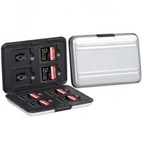 Dual Layer SD Cards Storage Box Black Silver Micro SD Card Holder  Data Storage sidabras