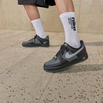 Nike Air Force 1 Riedlentės Batai Unisex Juodi Pilki 40