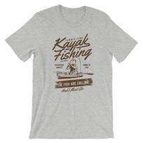 Kayak Fishing T-Shirt Mens Womens Tees Top. 100% Cotton Premium Tee NEW M