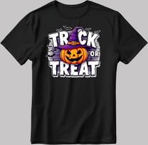 Spooky Pumpkin Halloween Costume T-Shirt Mens Womens Tees Top: Trick or Treat Graphic Tee V078 S