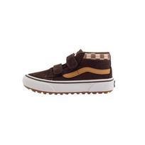 Vans Abrasion Resistant High top Kids' Skateboarding Shoes Brown Children Aged 3 7 Years Old VN000D10BF2 28