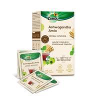 Zandu Ashwagandha Amla Herbal Tea 25 Bags | Ayurvedic Stress & Energy Infusion