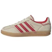 Adidas Originals Gazelle Low top Skateboard Shoes Women's Beige Red 39