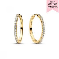 Pandora Sparkling Hoop Earrings 264652c01 Single option