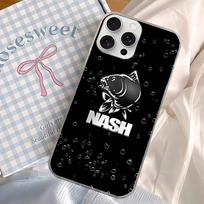 N-Nashs Fishing Logo For IPhone 14 Pro Max 13 17 11 16 12 15 Air Plus Satin Colorful Phone Case iPhone 12