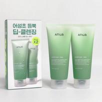 Anua Heartleaf Quercetinol Pore Deep Cleansing Foam 150ml x2 Korean Facial Cleanser for Sebum & Pore Care