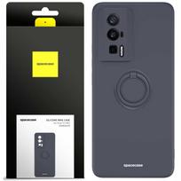 Spacecase Silicone Ring Poco F5 Pro Black