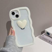Clear Phone Case For Iphone 7 Case Iphone 11 13 12 14 Pro Max 7 8 Plus Xr X Xs Max Se 2022 2020 Candy Wave Frame Soft Back Cover For iPhone 14 balta