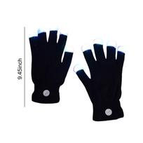7 Colors Light Show LED Gloves Rave Light Finger Lighting Flashing Glow Mittens for Birthday Festival Glow Party Supplies
