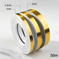 1PC 50M Self Adhesive Floor Tile Stickers Wall Gap Sealing Tape Strip Floor Tile Beauty Seam Sticker Wall Decoration 1cm auksas
