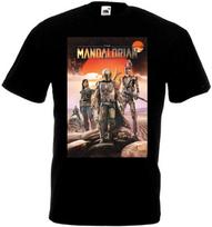 26 Mandalorian v1 T shirt black movie poster all sizes S-5XL Unisex T-Shirt M