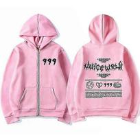 Rapper Juice Wrld 999 Retro Zip Up Hoodies Men Women Fashion Hip Hop Pullovers Zipper Sweatshirt Casual Jacket Hooded Streetwear