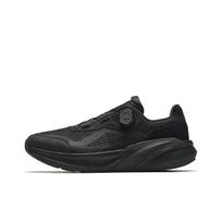 Anta Genuine Leather Knob Button Shock Absorbing Breathable Training Shoes Men Sneakers Basic-Black 912547703-2 42.5 black