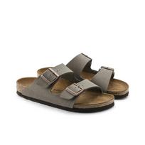Birkenstock Arizona Unisex Double Buckle EVA Quick Dry Slide Sandals Gray Narrow Fit 151213 38