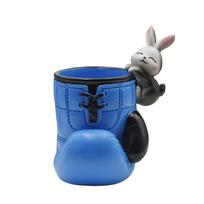 Stable Base Pen Holder Resin Brush Container Multipurpose Stationery Storage Organizer  Gift mėlyna