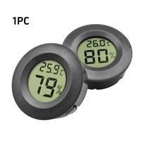 -50~ +70°C Mini LCD Digital Thermometer Hygrometer Fridge Freezer Tester Temperature Tester Sensor Humidity Meter Detector Black 1PC