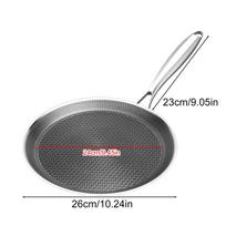 Pan For Pancakes Stainless Steel Grill Cooker Non-Stick Flat Frying Pan For Egg Cooking Outdoor Barbecue Stove Cooktop Kitchen