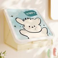 Waterproof Bathroom Painting Storage Rack Folding Storage Rack Bathroom Punch-free Wall-mounted Mural Storage Cabinet