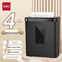 Deli 9939C P-4 Cross-Cut Paper Shredder CN plug (adapter included)
