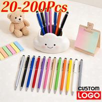 20-200Pcs Universal Capacitive Touch Screen Stylus Pen Ball Pen for Smartphone iPad Android Tablet Drawing Pencils 1 light pink