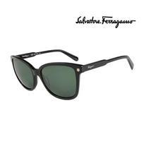 [Salvatore Ferragamo] Sunglasses SF815S 001 Round Horn-rimmed UV Protection Women Men SF815S 001_I [56]