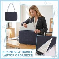14 Inch Laptop Bag Protective Sleeve Carrying Case with Handle Lightweight Durable Material for Notebook Computer Storage and Transport one size tamsiai mėlyna