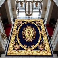 Red Gold High-end Luxury Carpet Living Room Large Area Rug Europe and America Home Decoration Bedroom Rug Washable Floor Mat 60cm x 90cm