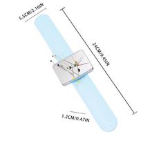 Magnetic Sewing PinCushion Silicone Wrist Needle Pad Safe Bracelet Pin Cushion Storage Sewing Pins Wristband Pin Holder 3 Colors mėlyna