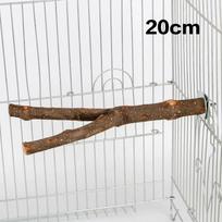 Natural Wood Pet Parrot Raw Wood Fork Tree Branch Stand Rack Squirrel Bird Hamster Branch Perches Chew Bite Toys Stick 20cm