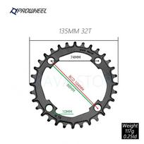 Prowheel MTB bicycle chain link 104BCD steel chain wheel 32T 34T 36T 38T 40T mountain bike circular chain wheel 104BCD Steel 32T