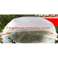 2pcs Hot Style Universal bicycle cover, durable transparent cover, mountain road bicycle dustproof waterproof dustproof sun rain 2pcs Transparent