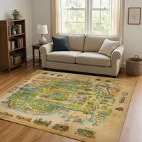 Retro Stardew Valley Farm Map Pixel Game living Room Non-Slip Area Rug Soft Carpet for Bedroom Playroom Sofa,Home Decor Doormat 40x60cm( 15x23in )