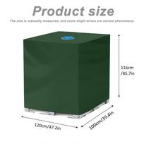 1000L IBC Water Tank Cover Tarpaulin Waterproof UV Resistant Tarpaulin with Zipper for IBC Rain Tank Cover Dustproof