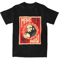 Avatar-The Last Airbender Make Tea Not War T-Shirt Summer T Shirts Cotton Harajuku Tshirt For Man Short-Sleeve Casual Top Tees S įvairiaspalvis